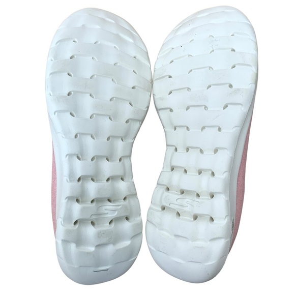 Skechers GogaMax Shoes Womens 7 Pink White Slip On Casual Comfort Walking - Picture 5 of 8
